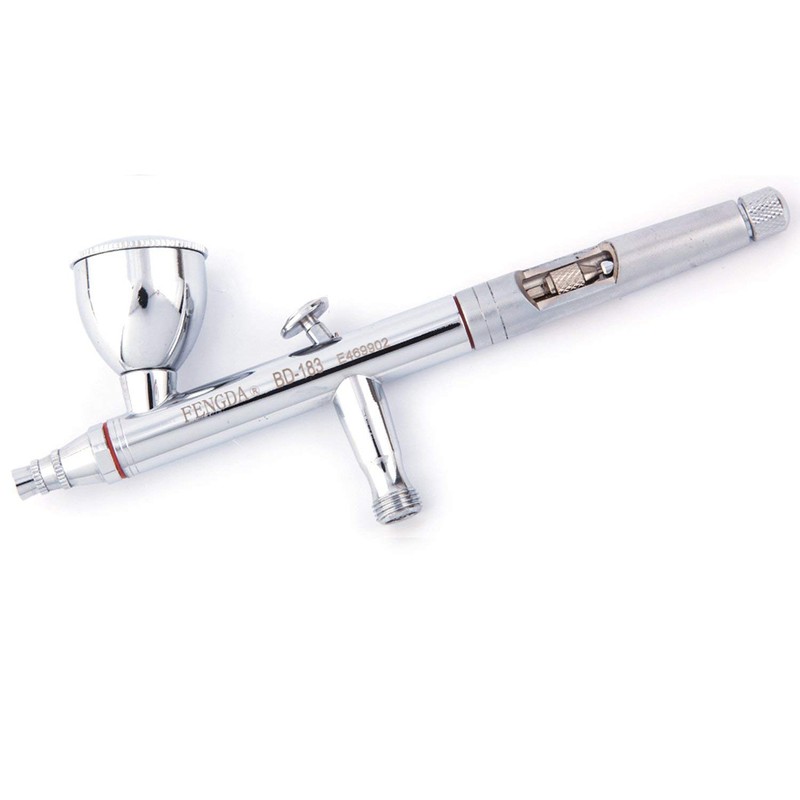 Fengda Airbrush FE-183K Precision Dual Action Airbrush Set for Gravity