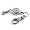 JCBIZ 1PCS Retractable Key Chain with Hook Zinc Alloy High