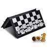 OkidSTEM Magnetic Travel Chess Set with Folding Games Board and