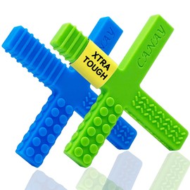 Xtra Tough - Juguetes sensoriales para masticar para niños, niños y niñas, diseñados para autismo, dentición, masticación, TDAH, SPD, necesidades motoras orales - para masticadores moderados y