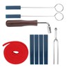 Piano Tuning Set Tool Mutes Wrench Fork Lever Felt Temperament