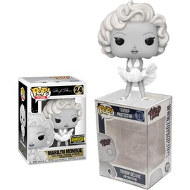 Funko Pop Marilyn Monroe Black-and-White EE Exclusive + Protector: Pop! Film Icons Vinyl Figure (Gift Set Bundled with ToyBop Brand Box Protector Collector Case)