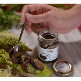Urbani Truffles Shaved Summer Black Truffle Carpaccio 2.6 oz - Exquisite Italian Black Truffle Seasoning, Sliced Truffles for Pasta, Risotto, Meats & Sauces, Gourmet Gift & Fancy Cooking Ingredients