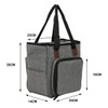 Knitting Bag,Yarn Storage Organizer Tote Bag Holder Case Cuboid with