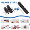 Usngsny 40 PCS Solar Connectors, Male/Female Waterproof IP67, MC4 1000V