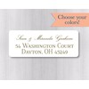 60ct - Wedding Invitation Return Address Labels, Return Address Stickers