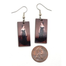 John Singer Sargent Earrings - Madame X Portrait Dangle Earrings