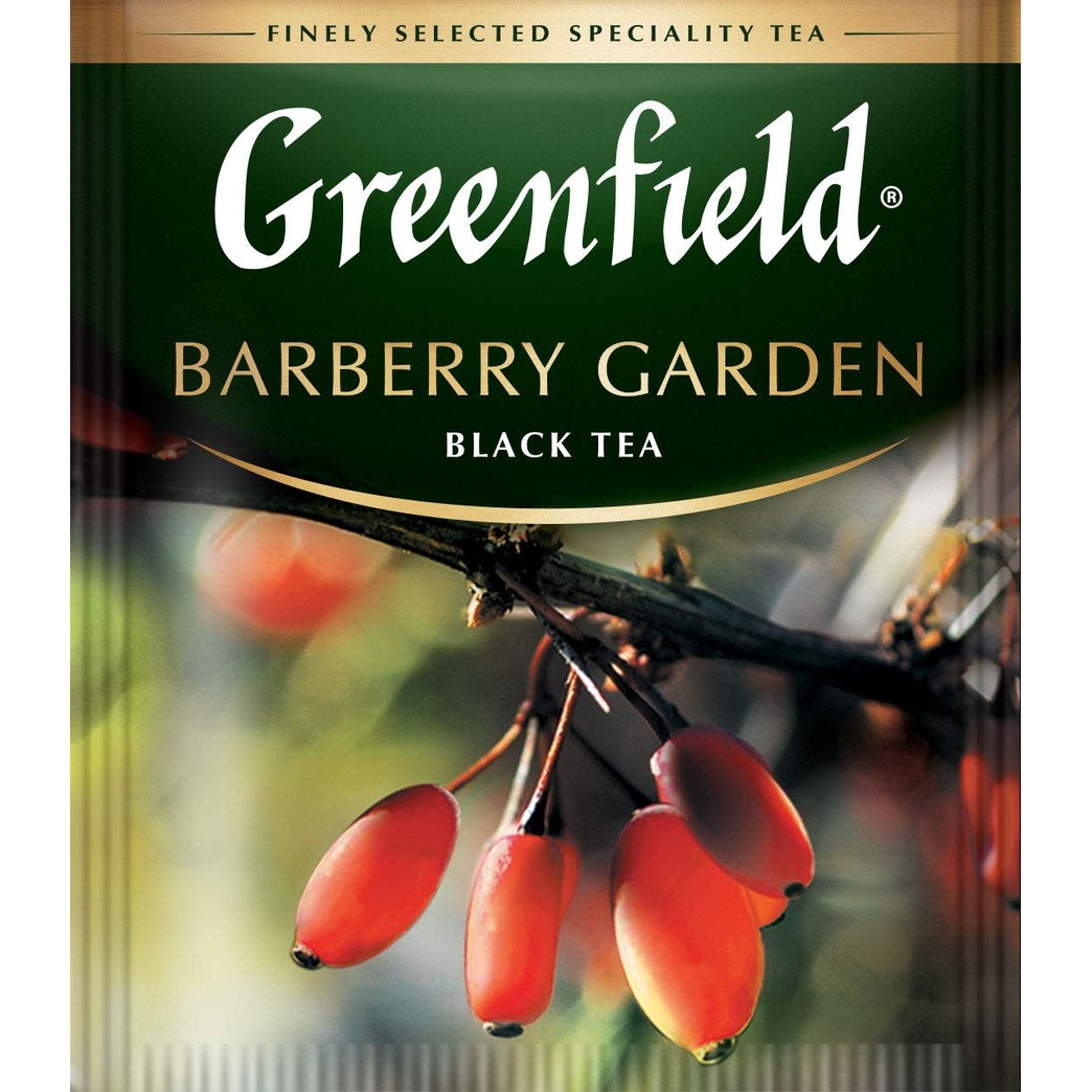 Greenfield Barberry Garden Black Tea Fruit & Herbal Collection 25 Teabags The Execptional Freshness Of Tea Is Guranteed By The Special Foil Sachet