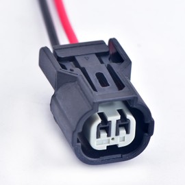 DECKBU 2 Pin Air Intake Temperature Sensor Ignition Coil Plug ABS Sensor Connector for Honda Accord CRV(Black Middle Slot)