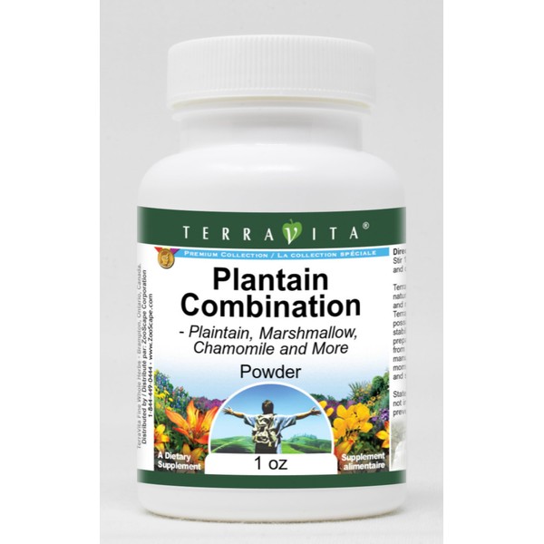 Terravita Plantain Combination Powder - Plaintain, Marshmallow, Chamomile and More