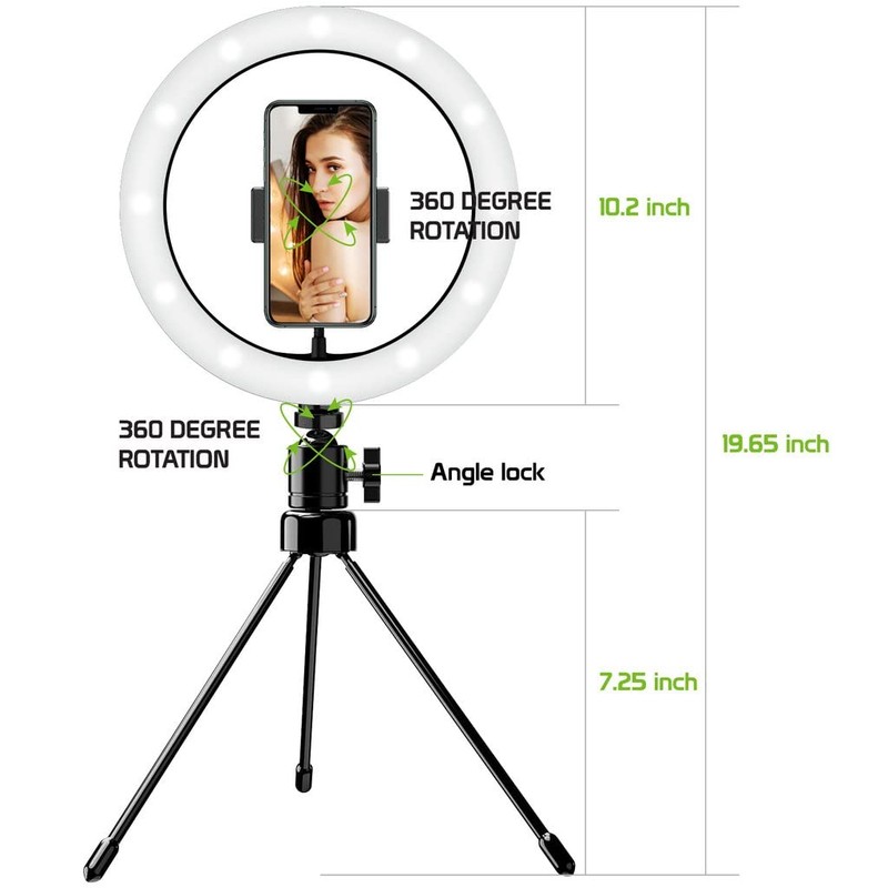 Bright Selfie Ring Tri-Color Light Compatible with Your Celkon A66