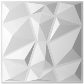 Irini Quick-Install 3D PVC Wall Panels for Home Décor Ships From US Warehouse, Delivered in 3 DaysColor: White