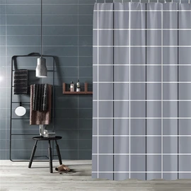 High-end fabric waterproof shower curtain 120 200cm bathroom partition, 1078295 modern gray_117836M / 고급형 패브릭 방수 샤워커튼 120 200cm욕실파티션, 1078295모던그레이_117836M