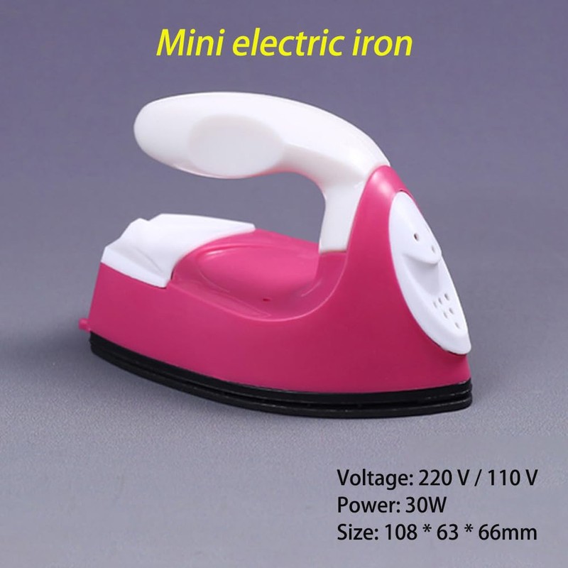 Mini Electric Iron for College Travel, Portable Ceramic Heating Quick