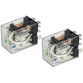 2X TEMCo Industrial Ice Cube Relay General Purpose 6 VDC 10A Contact 8 Pin