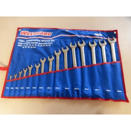 WESTWARD COMBINATION WRENCH SET METRIC 15-PIECE 12 POINT WESTWARD **NEW UNOPENED** 4JMA8