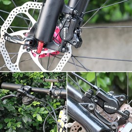 Kamanan Mechanical Disc Brake Set, Universal Bicycle Brake Set, Disc Brakes Bicycle Set, Bicycle Disc Brake Includes Front, 160 mm Rotors, Used for Bicycles, MTB, BMX