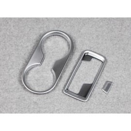 Generic Matte Car Cup Holder + Gear Shift Panel Cover Trim Fit for Nissan Murano 2015 2016 2017