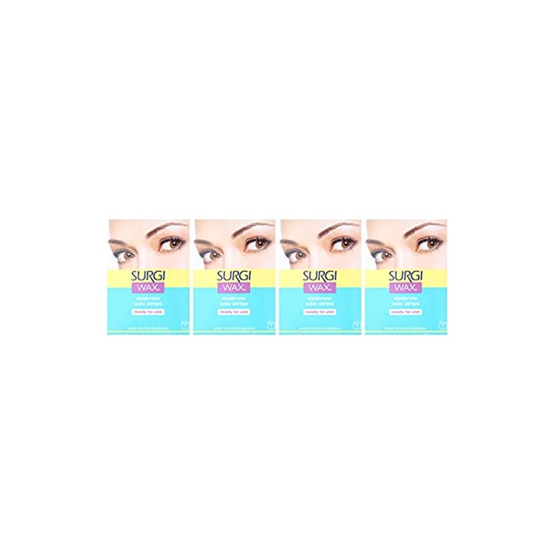 Surgi-Wax Brow Shapers For Brows, 28 Strips (pack of 4)