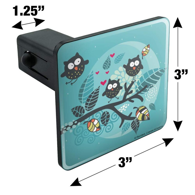 Graphics and More Sweet Owl Moonlight Night Tow Trailer Hitch