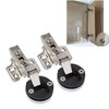 Glass Cabinet Door Hinges, 35mm Cup Size, 4-Hole Design, Large