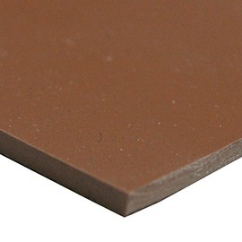 Small Parts 36-005N-125-036-012 Silicone Sheet, 50A Durometer, Smooth Finish, No Backing, 0.125" Thickness, 36" Width, 12" Length, Brown