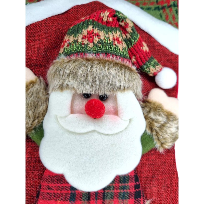 24x7 Bota Navideña Diseño 3d Roja Decorativa Navidad Christmas