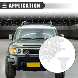 Motoforti Car Retainer Clips, Fender Liner Fastener Rivet, for Toyota FJ Cruiser 2007-2014, Nylon, 75392-35220, White, 25pcs