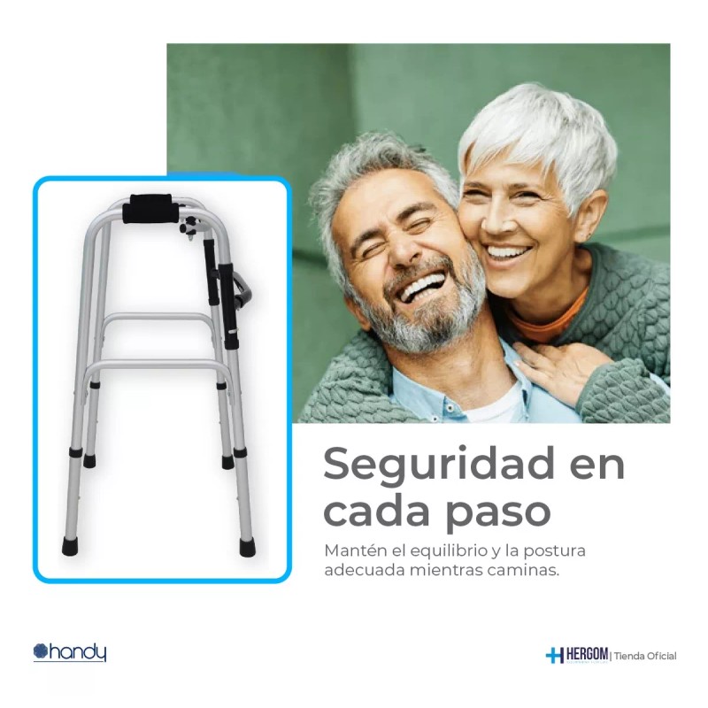 Handy Andadera Para Adulto Ortopedica Ajustable An03g Handy