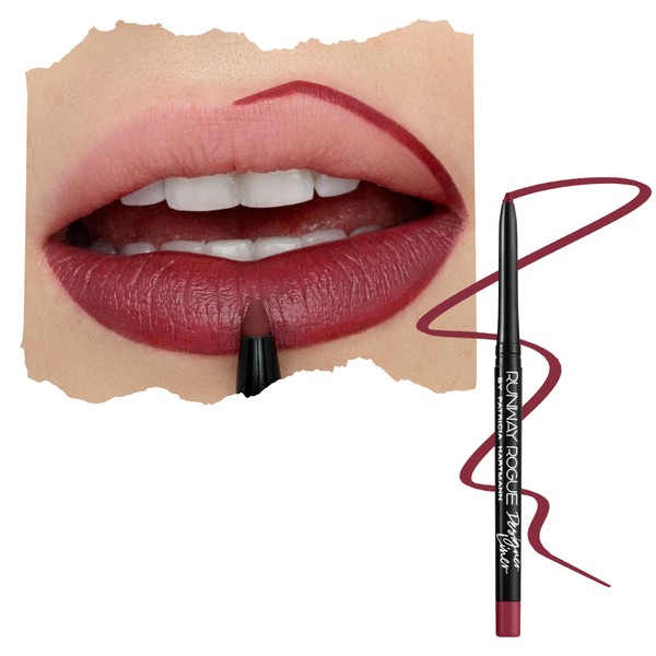 Runway Rogue Designer Liner Lip Pencil, Matte Garnet-Maroon Lip Liner