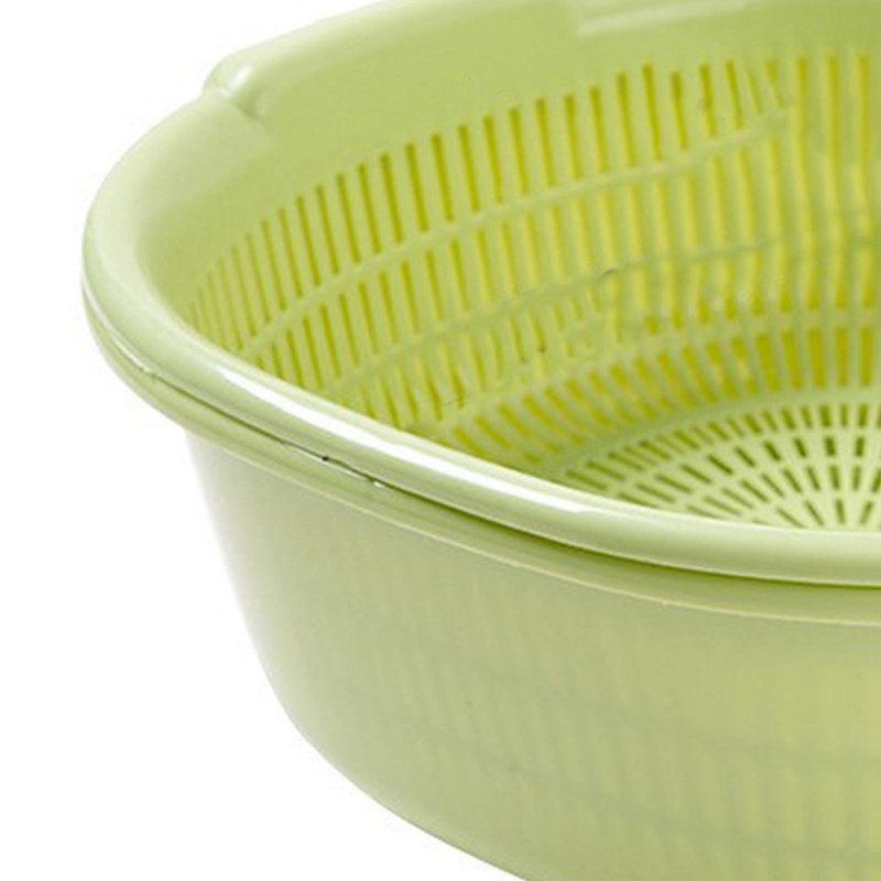 Kitchen Colander Bowl Plastic Large Capacity Multifunctional Portable Fruit Vegetable