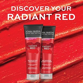 John Frieda Radiant Red Red Boosting, Champú, Rojo Radiante, 8.3 ounces                                                                               