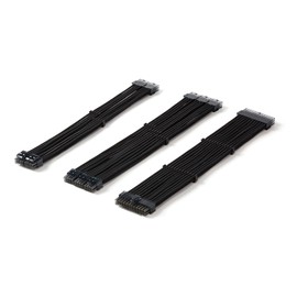 Formulamod Sleeve Extension Power Supply Cable Kit 18AWG ATX 24P+ (2) EPS 8-P+(3) PCI-E8-P with Combs for PSU to Motherboard/GPU