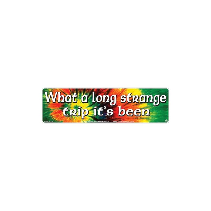 What A Long Strange Trip It's Been Large Bumper Sticker