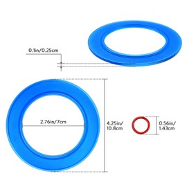 JOVITEC 4 Packs 7301111-0070A Flush Valve Seal Kit for American Standard Toilets, Compatible with Replacement Parts for Champion 4 Tank and Eljer Titan 4 Model toilets, Replace for 012611410444