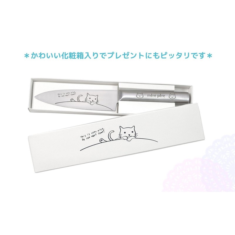 東亜金属(Toa) メルペール ネコ ペティナイフ (果物ナイフ） ネコ 絵柄入り ハンディ 包丁研ぎ シャープナー