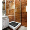 Circul Shower Mat 53 x 53 cm Black Stone Look