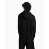 Armani Exchange Men's Standard Fleece Hoodie, Black Allover Big Logo,