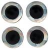 Brule 3-D Hard Epoxy Eyes (Silver, 12.7mm)