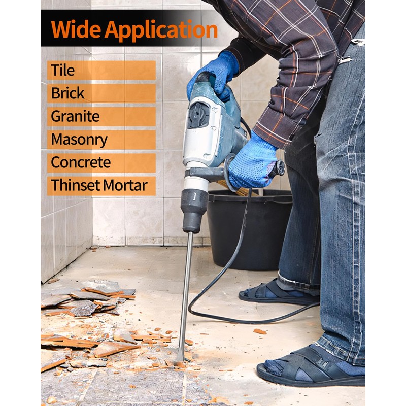 SDS Plus Chisel 16 Inch, Tile Removal Chisel Tool for