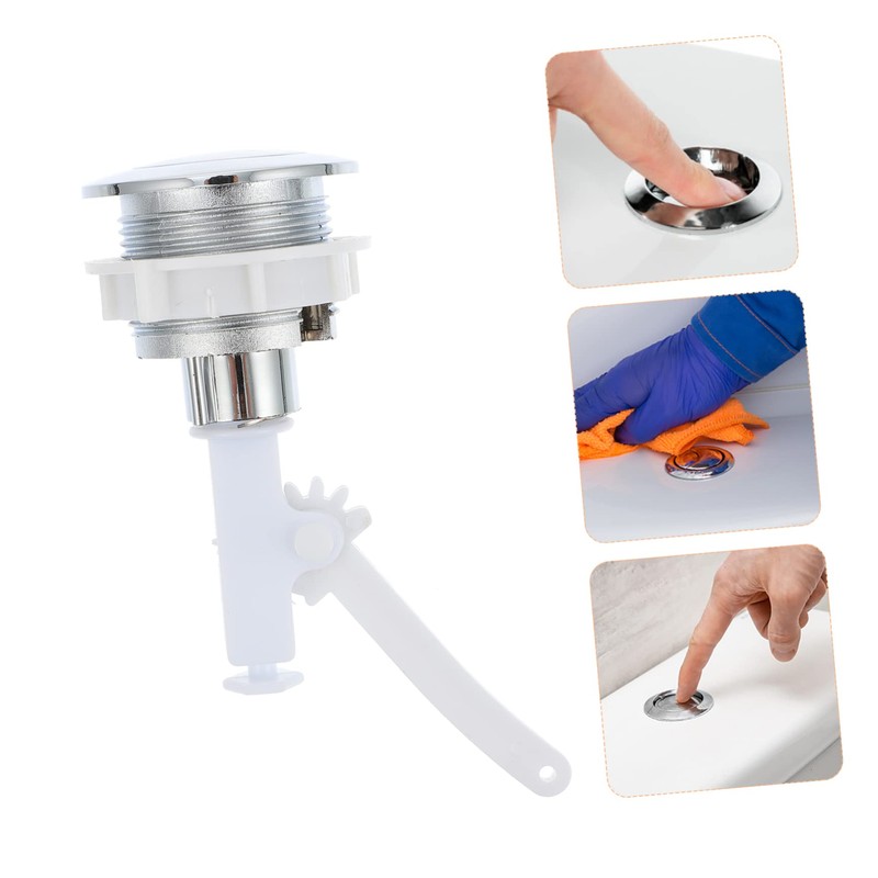 Housoutil 1pc Toilet Button Toilet Supplies Bottom Flush Toilet Push
