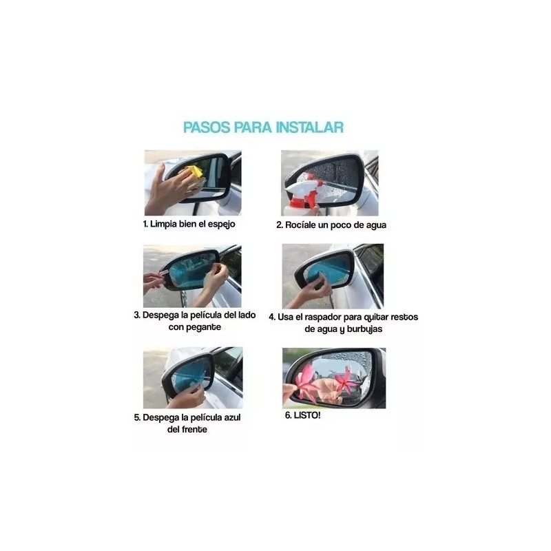Total Supplier Pelicula Mica Antilluvia Antiempallante Impermeable P Carro