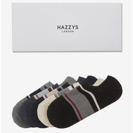 Hazzys (대구신세계)HAZZYS 네이비 라인배색 면혼방 덧신양말5종세트 HJSS5E200WT (Daegu Shinsegae) HAZZYS Navy Line Color-Blocked Cotton Blend Ankle Socks 5-Piece Set HJSS5E200WT