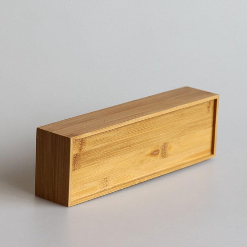 Cabilock Wooden Cutlery Box with Lid, Kitchen Chopsticks Box Utensils