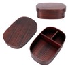 Wooden Lunch Box Portable Food Container Tablewares for Home Office