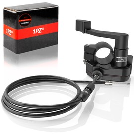 1PZ D1E-VNE Motorcycle Thumb Throttle 22mm Thumb Accelerator Pedal Controller with Gas Cable Replacement for 50cc 70cc 90cc 110cc 125cc Pocket Bike Motorcycle ATV Dirt Bike