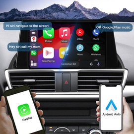 4+64G Android 13 Double Din Car Stereo for Mazda 3 Axela 2014-2019 with 9 Inch Touchscreen Radio Built-in Wireless Carplay/Android Auto/GPS/Bluetooth/FM/AUX-in/Steering Wheel Controls/Backup Camera