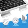 Pack of 4 Solar Panel Mount Silver Solar Panel Z