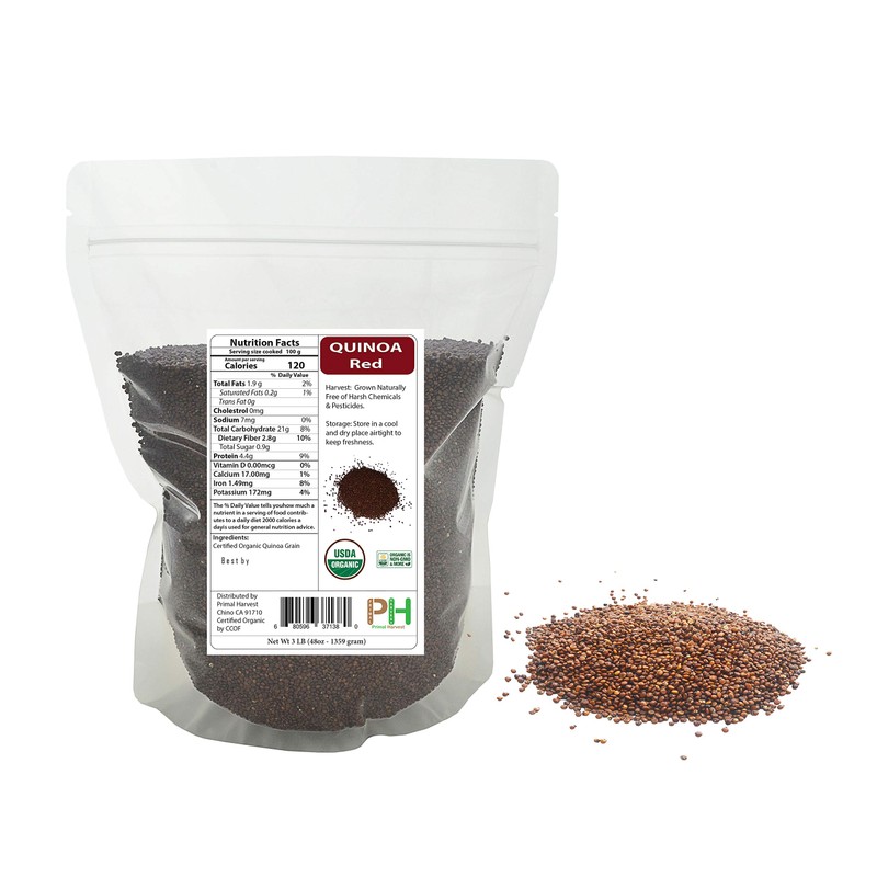 Organic Whole Grain Royal Quinoa Red non-GMO Gluten Free Bulk