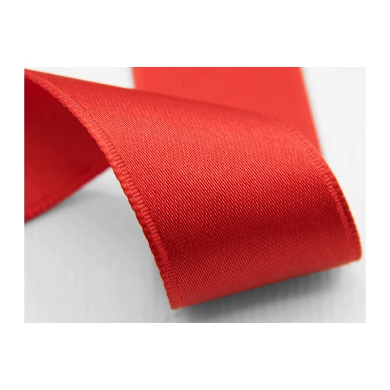 Furlanis Italian Fabric Red Double Satin Ribbon 3mm x 50m